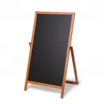 Dřevěné popisovatelné áčko Flip 49x89 cm - Světle hnědé A-Z Reklama CZ