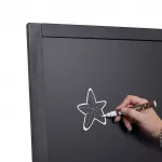 Dřevěné popisovatelné áčko Flip 62x114 cm - Černé A-Z Reklama CZ