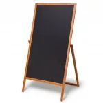 Dřevěné popisovatelné áčko Flip 62x114 cm - Světle hnědé A-Z Reklama CZ