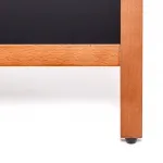 Dřevěné popisovatelné áčko Flip 62x114 cm - Světle hnědé A-Z Reklama CZ