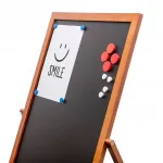 Dřevěné popisovatelné áčko Flip 62x114 cm - Světle hnědé A-Z Reklama CZ