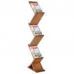 Dřevěný Oboustranný stojan na letáky Wood Zick-Zack A-Z Reklama CZ