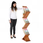 Dřevěný Oboustranný stojan na letáky Wood Zick-Zack A-Z Reklama CZ