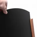 Dřevěný zaoblený poutač s křídovou tabulí 68x120 - světle hnědý A-Z Reklama CZ