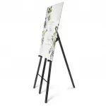 Opěrný Stojan pro umístění dřevěné tabule Černý lak A-Z Reklama CZ