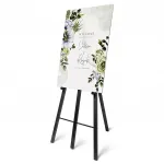 Opěrný Stojan pro umístění dřevěné tabule Černý lak A-Z Reklama CZ