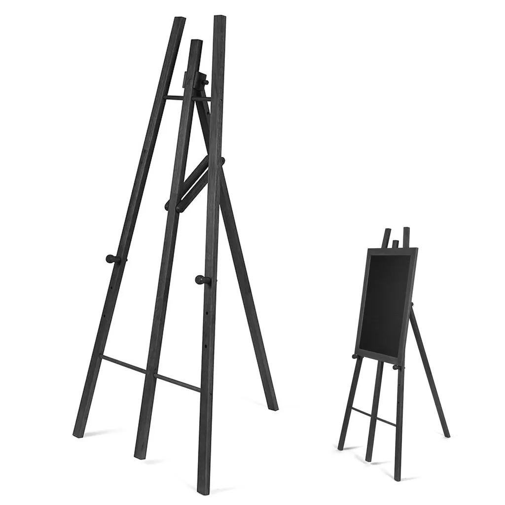 Opěrný Stojan pro umístění dřevěné tabule Černý lak A-Z Reklama CZ