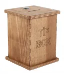 Dřevěný box na losy, kupony, sbírky a vizitky - Tmavě hnědý A-Z Reklama CZ