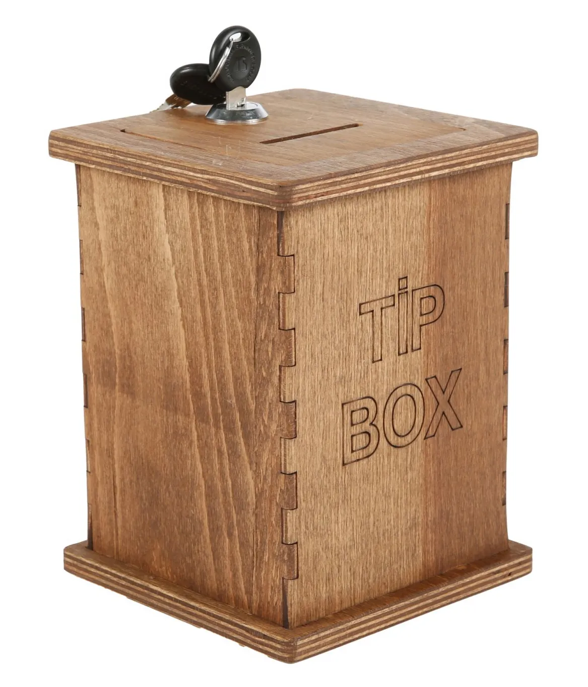 Dřevěný box na losy, kupony, sbírky a vizitky - Tmavě hnědý A-Z Reklama CZ