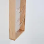 Dřevěný nástěnný zásobník na A4 letáky 1x5 boxů - Přírodní A-Z Reklama CZ