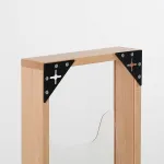 Dřevěný nástěnný zásobník na A4 letáky 1x5 boxů - Přírodní A-Z Reklama CZ