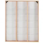 Dřevěný nástěnný zásobník na A4 letáky 3x5 boxů - Přírodní A-Z Reklama CZ