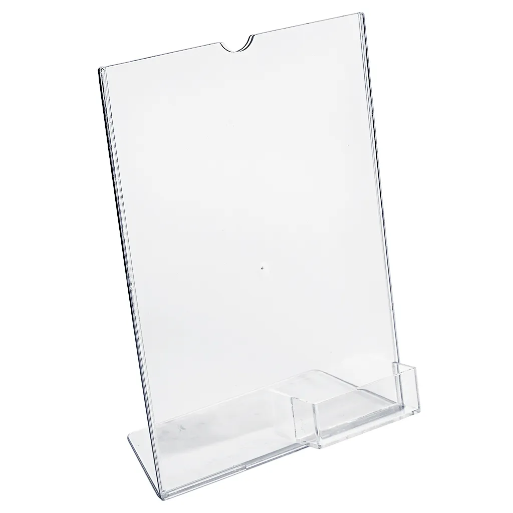 Plastový stojánek 1 list A4 + zásobník na vizitky A-Z Reklama CZ