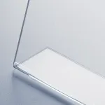 Plastový stojánek na 1 list - Tvar L vizitka na šířku A-Z Reklama CZ