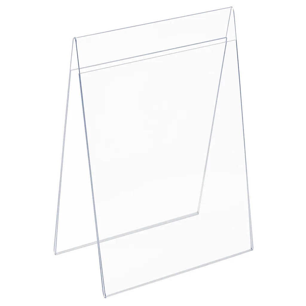 Plastový stojánek na 2 listy papíru - Tvar A A5 na výšku A-Z Reklama CZ