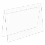 Plastový stojánek na 2 listy papíru - Tvar A A6 na šířku
