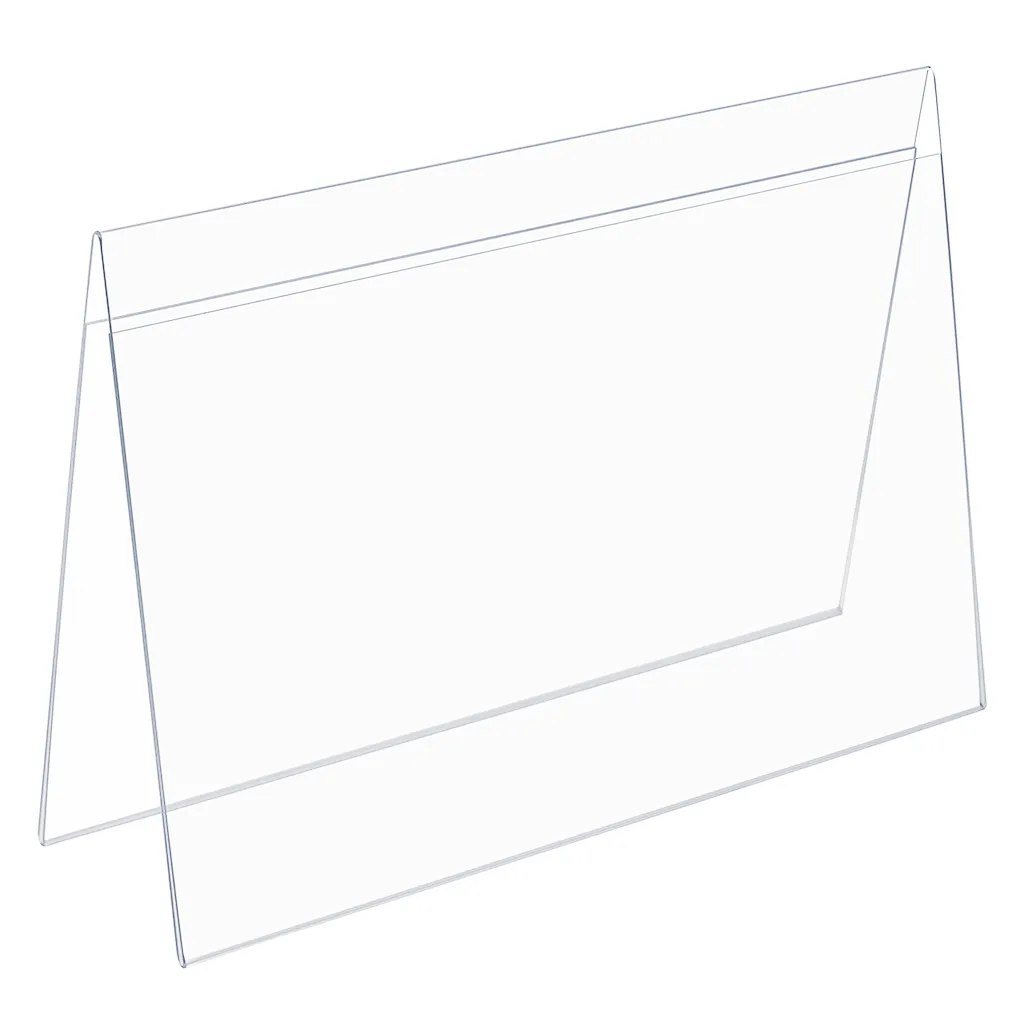 Plastový stojánek na 2 listy - Tvar A vizitka na šířku A-Z Reklama CZ