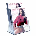 Plastový stojánek na letáky 2x A4 nad sebou stojací A-Z Reklama CZ