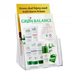 Plastový stojánek na letáky 2x A5 nad sebou stojací A-Z Reklama CZ