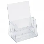 Plastový stojánek na letáky 2x A5 nad sebou stojací