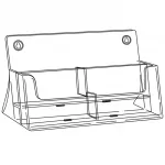 Plastový stojánek na letáky 4x A5 stojací A-Z Reklama CZ