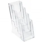 Plastový stojánek na letáky 4x DL 1/3A4 nad sebou stojací