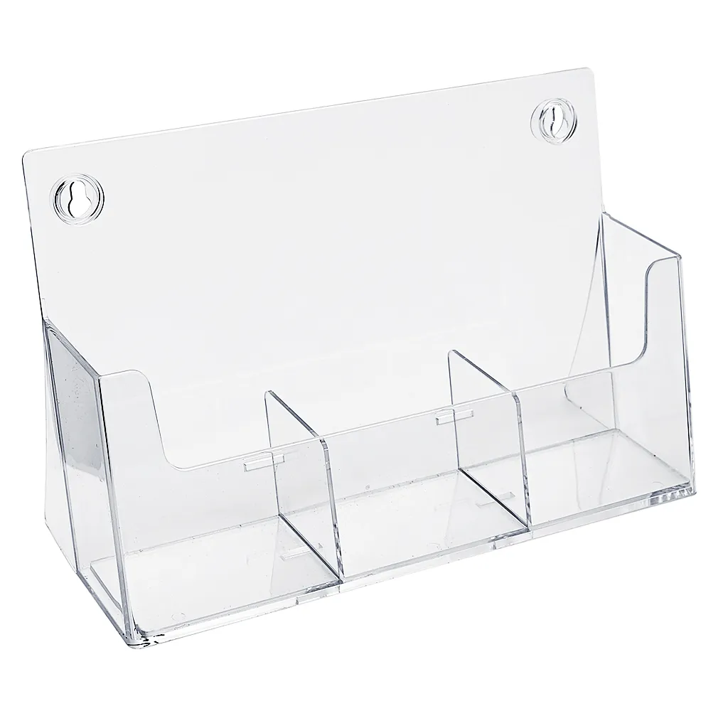 Plastový stojánek na letáky 6x DL 1/3A4 stojací - Úzký A-Z Reklama CZ