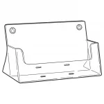 Plastový stojánek na letáky A4 na šířku stojací i na zeď A-Z Reklama CZ