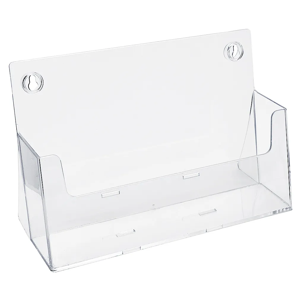 Plastový stojánek na letáky A4 na šířku stojací i na zeď A-Z Reklama CZ