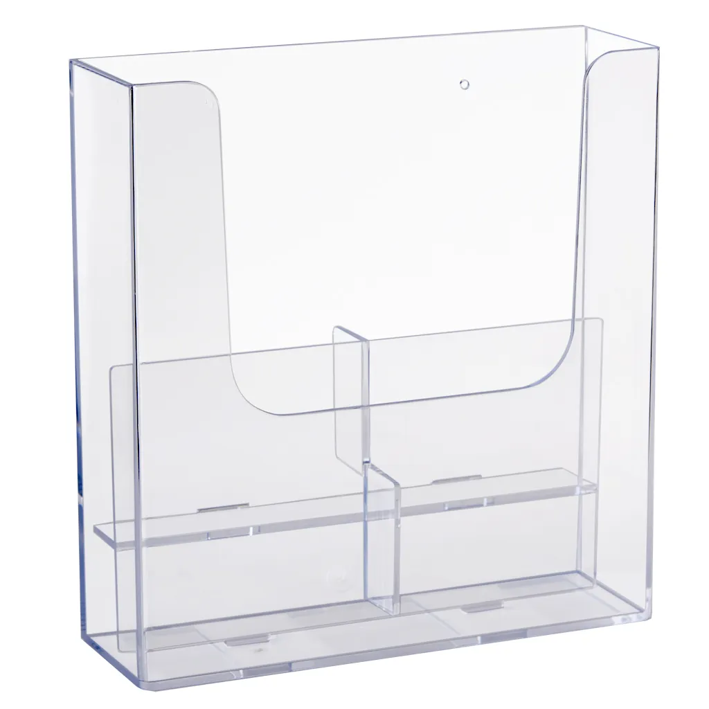 Plastový zásobník 4x DL 1/3A4, na zeď s odnimatelným vnitřkem pro variantu extra kapacity 1xA4 A-Z Reklama CZ