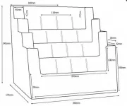 Plastový Zásobník na 4xA3 4xA4 12xDL A-Z Reklama CZ