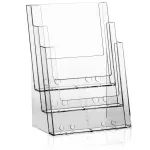 Plastový Zásobník na letáky 3x A4 nad sebou stojací A-Z Reklama CZ