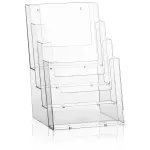 Plastový zásobník na letáky 4x A5 nad sebou stojací A-Z Reklama CZ