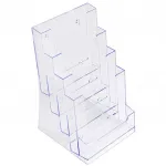 Plastový zásobník na letáky 4x A5 s menší kapsou navíc A-Z Reklama CZ