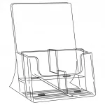 Plastový zásobník na letáky 4x DL 1/3A4 nebo 1x A4 A-Z Reklama CZ