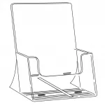 Plastový zásobník na letáky 4x DL 1/3A4 nebo 1x A4 A-Z Reklama CZ