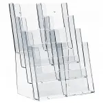 Plastový zásobník na letáky 8x DL 1/3A4 stojací Variabilní