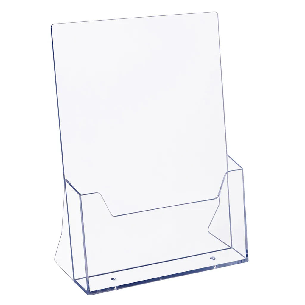 Plastový zásobník na letáky formátu A4 stojací A-Z Reklama CZ