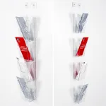 Přenosný nástěnný set zásobníků na letáky 4x DL 1/3A4 A-Z Reklama CZ