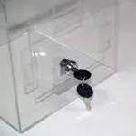 Uzamykatelný Box na peněžní dary, losy a vizitky - Čirý A-Z Reklama CZ