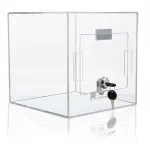 Uzamykatelný Box na peněžní dary, losy a vizitky - Čirý A-Z Reklama CZ