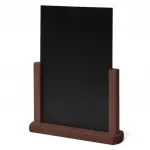 Dřevěný popisovatelný menu stojánek A4 - Tmavě hnědý A-Z Reklama CZ