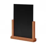 Dřevěný popisovatelný menu stojánek A5 - Světle hnědý A-Z Reklama CZ