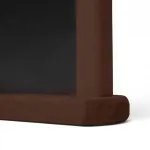 Dřevěný popisovatelný menu stojánek A5 - Tmavě hnědý A-Z Reklama CZ