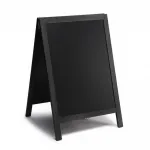 Dřevěný poutač s křídovou tabulí 55x85 - černý