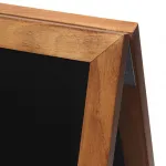 Dřevěný poutač s křídovou tabulí 55x85 - světle hnědý A-Z Reklama CZ