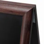 Dřevěný poutač s křídovou tabulí 68x120 - tmavě hnědý A-Z Reklama CZ