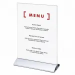 Elegantní menu stojánek se základnou A5 na výšku A-Z Reklama CZ