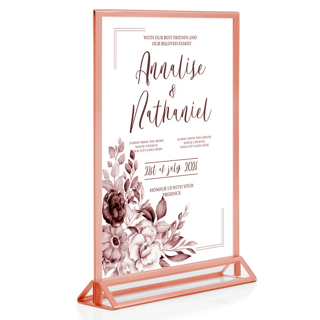 Menu stojánek se základnou pro prospekt A4 - Rose A-Z Reklama CZ