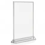 Menu stojánek se základnou pro prospekt A4 - Silver A-Z Reklama CZ